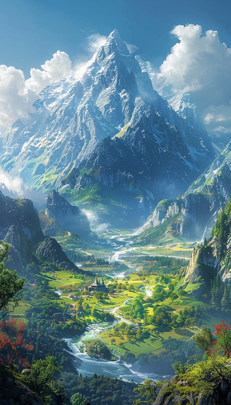 Landscape background showing a scenic view